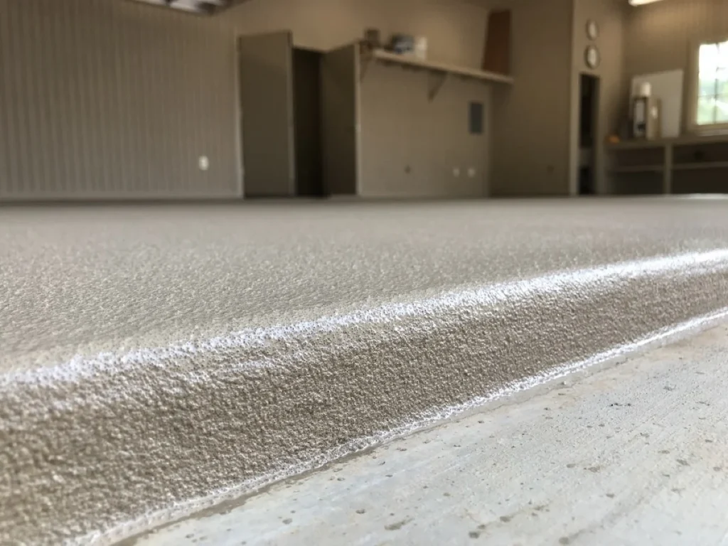 Epoxy shop floor by 505 Garage Floors in Albuquerque, a seamless, chemical-resistant coating built for workshops and commercial garages.